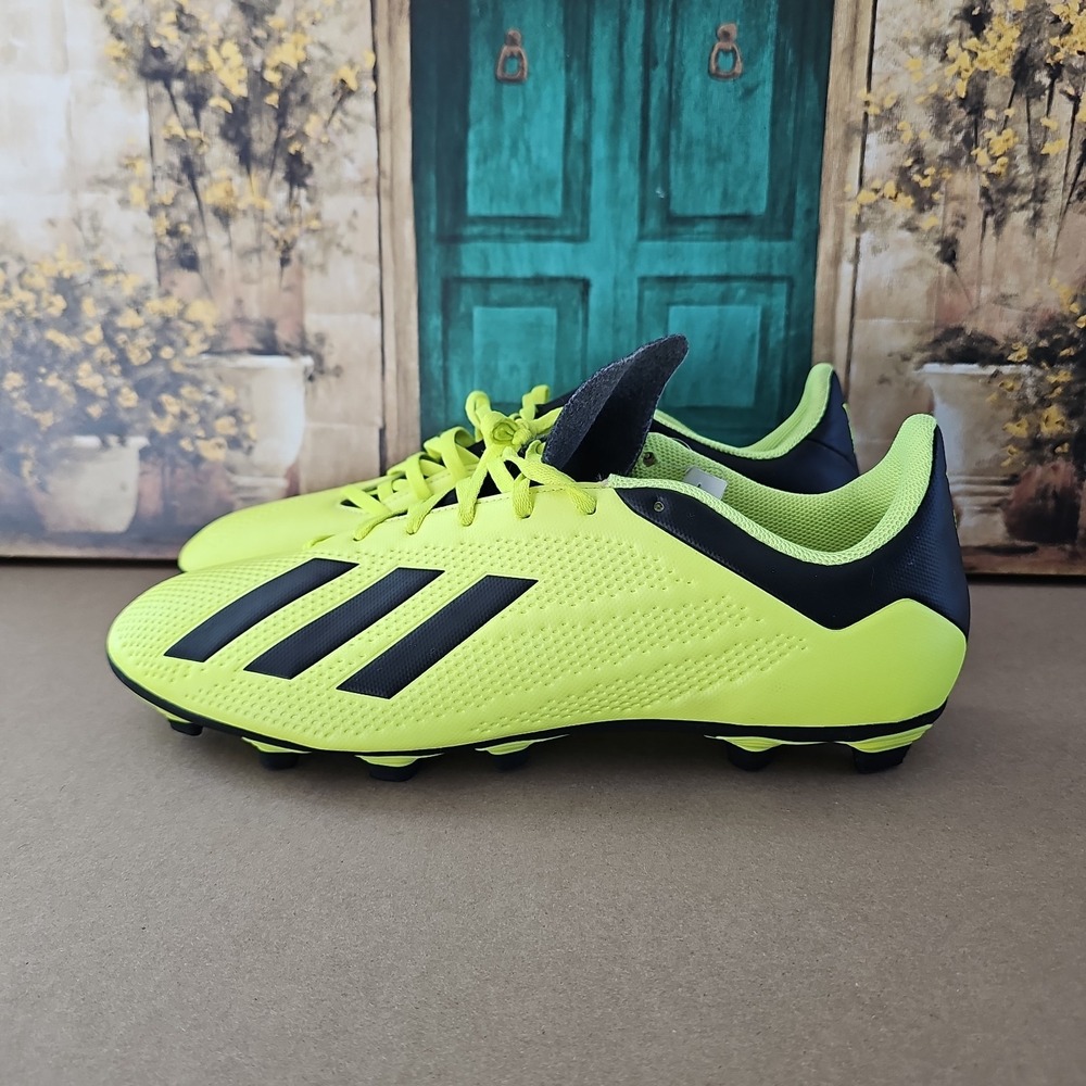 adidas X Tango 18.4 TF Green Black DB2188 Men's Indoor Turf Soccer Shoes Size 12